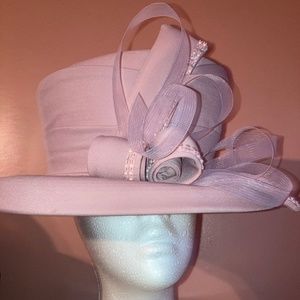 Light pink church hat